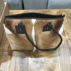 Clever Carriage Company African Springbok fur bag New $798